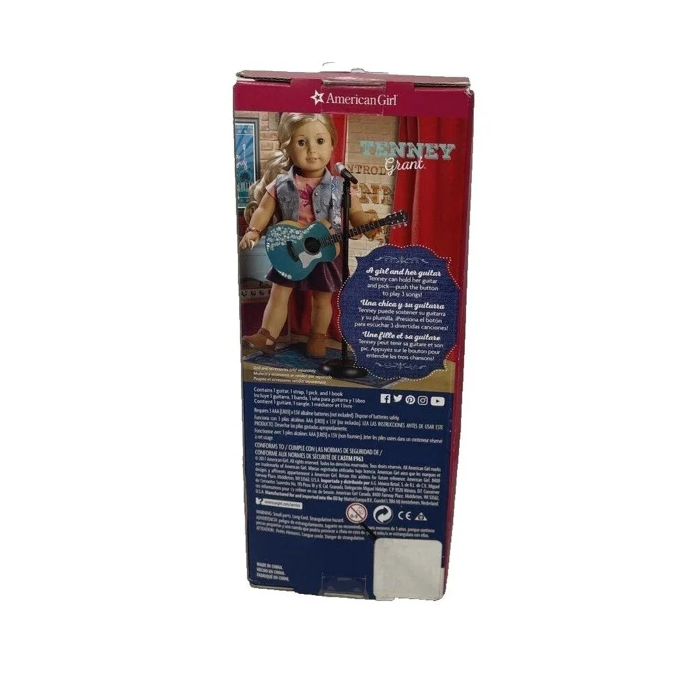 American Girl Tenney Grant Accessories Guitar Set DVM05 New Sealed NIB 18